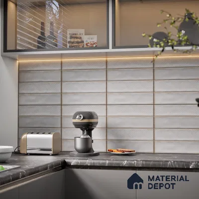 Faux Subway  Tile TL 07257 C Sintra 5006 Luster 1 ft x 1 ft Ceramic Matte Finish - 9 mm  | 2 mm Spacer is Mandatory | Please Expect a Slight Variation of Pattern (Sample)